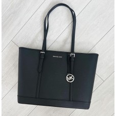 Michael Kors shopper kabelka čierna / strieborná