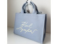 Karl Lagerfeld tote bledomodrá