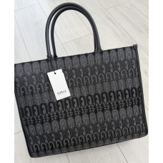 Furla tote Opportunity šedá / čierna